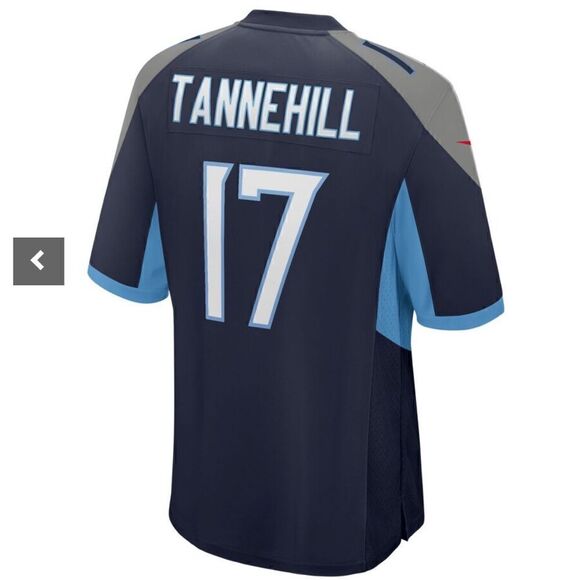 Nike Men's Tennessee Titans Ryan Tannehill #17 Navy Game Jersey - Picture 3 of 11